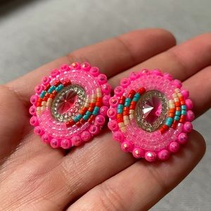 4/$20 ❤️‍🔥 Pink Beaded Earrings